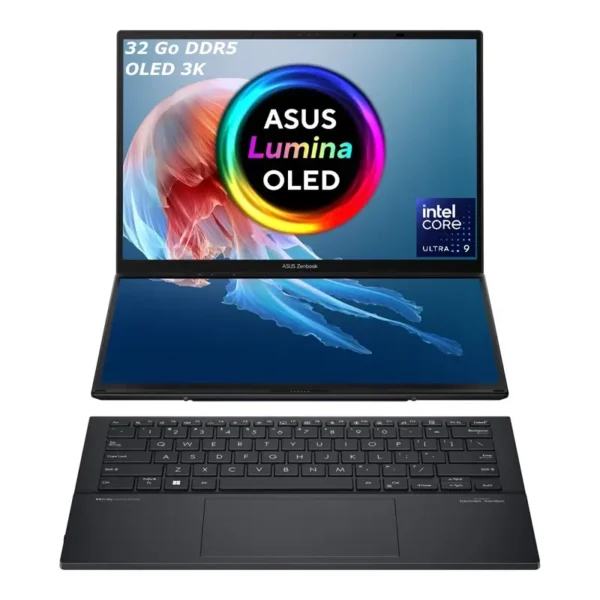 ASUS Zenbook DUO Dual 14” OLED 3K front view 3