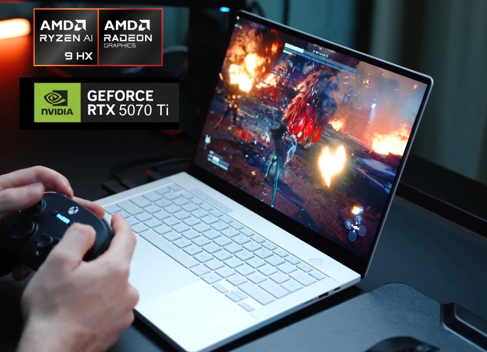 Profil mince et élégant du Zephyrus G14 2025