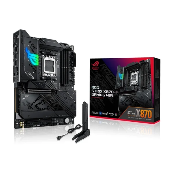 Carte mère ASUS ROG STRIX X870-F Gaming WiFi vue générale ATX