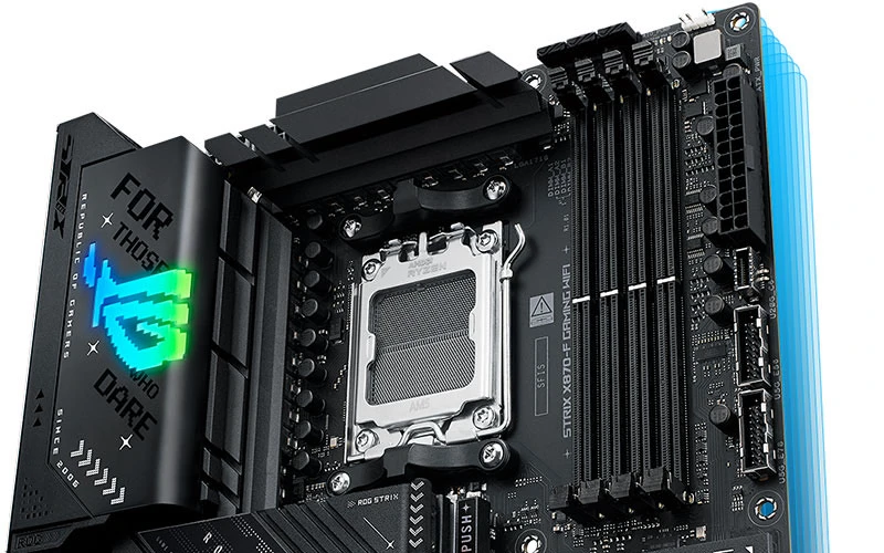 Éclairage RGB Aura Sync de la carte mère ASUS ROG STRIX X870-F Gaming WiFi