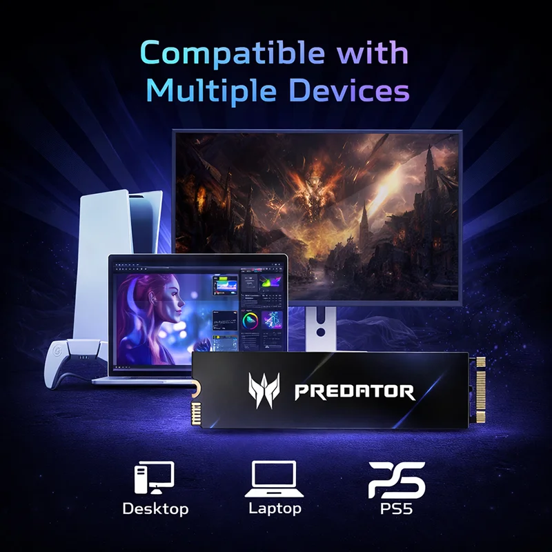 Installation du SSD Acer Predator GM7 dans PC gamer