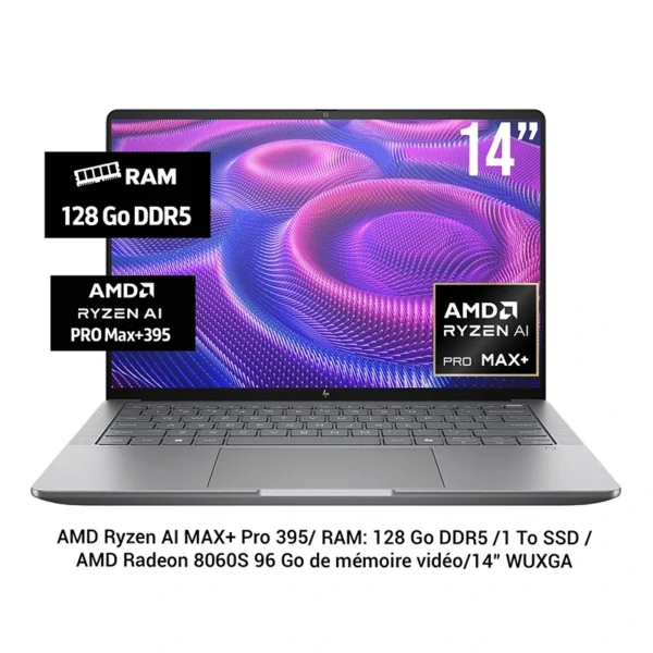 HP ZBook Ultra G1a 14 pouces vue de face design professionnel