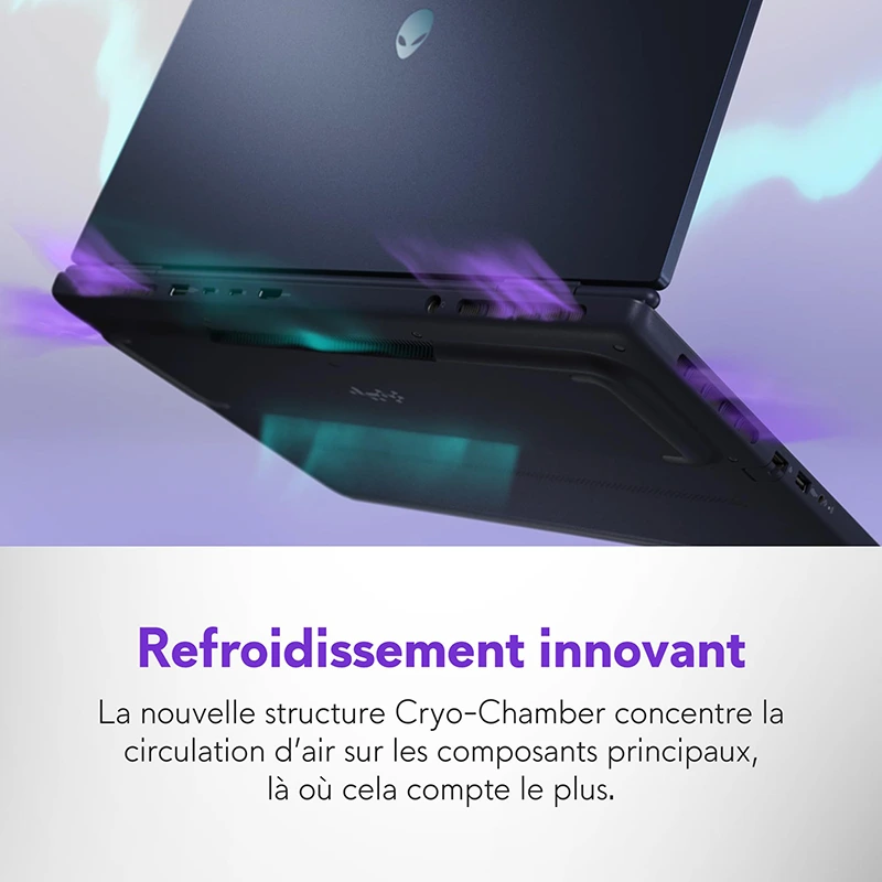 système de refroidissement avancé Alienware Aurora 16 gaming