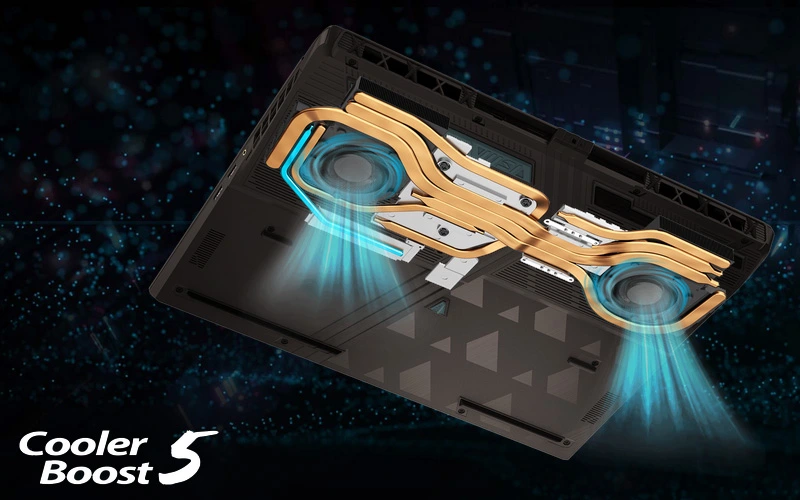 Technologie de refroidissement MSI Cooler Boost 5 du Vector 16 HX AI