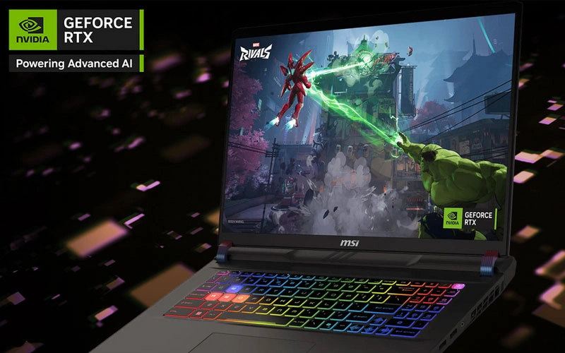 Performance graphique NVIDIA GeForce RTX 5070 Ti du MSI Vector 16 HX AI