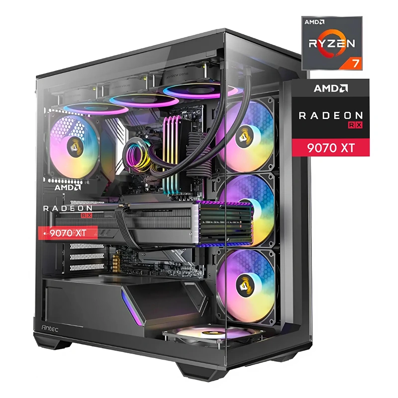 PC Gamer Ryzen 7 5700X RX 9070 XT 16GB 32Go RAM 1To SSD