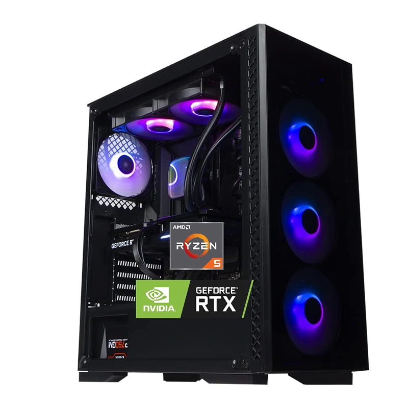 PC Gamer Ryzen 5 5500 avec RTX 3050 OC 32 Go RAM et SSD 512 Go pour gaming Full HD