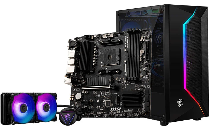 Installation de la carte mère MSI B550M PRO-VDH dans un boîtier PC gaming