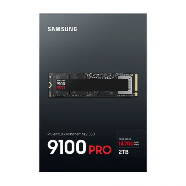 Samsung SSD 9100 PRO 2 To M.2 PCIe 5.0 NVMe vue de face