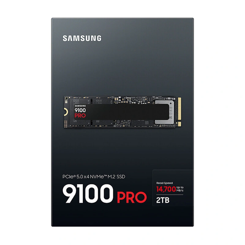 Samsung SSD 9100 PRO 2 To M.2 PCIe 5.0 NVMe vue de face