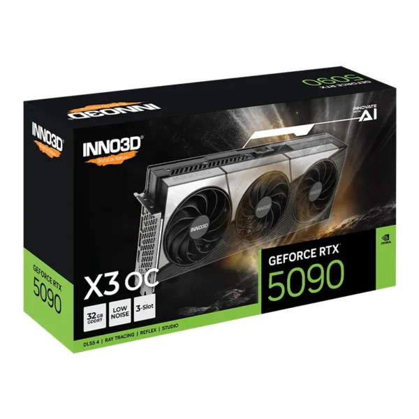 Inno3D GeForce RTX 5090 X3 OC avec son emballage