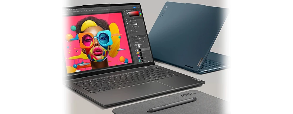 Lenovo Yoga 7 OLED 3K au design Tidal Teal