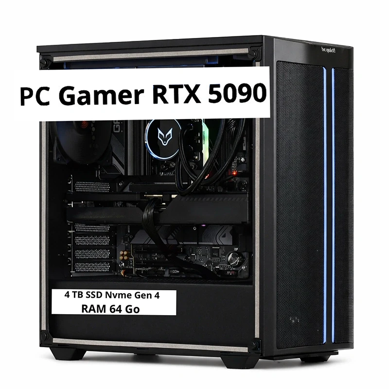 PC Gamer RTX 5090 32 Go i9-14900K 64 Go RAM SSD NVMe 4 To Windows 11